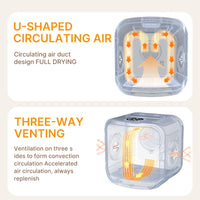 HKM-023763 75L Multi-Functional Pet Dryer Box with 360° Circulating Air and Intelligent Gate Lock