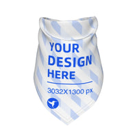 HKM-0237757 Decorative Triangle Scarf for Cats and Dogs - Soft Polyester, Stylish Print
