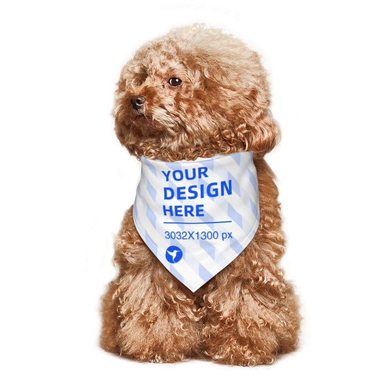 HKM-0237757 Decorative Triangle Scarf for Cats and Dogs - Soft Polyester, Stylish Print