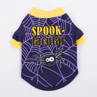 HKM-0238525 Colorful Cartoon Print Dog T-Shirts for Spring and Summer - Fun Pet Costumes Available