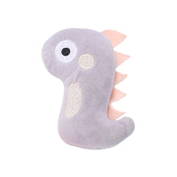 HKM-0238781 Plush Cat Toy Collection: Pink Snake, Gray Dinosaur, Green Fish - Soft and Adorable Designs