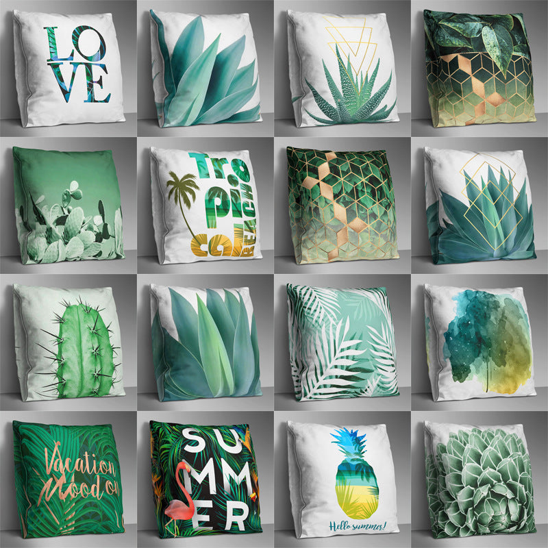 HKM-023891 Double-Sided Printed Cushion Cover 45x45cm with Manual Sewing Error Allowance
