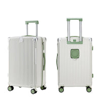 HKM-023891 Emerald Green 20 Inch Small Travel Suitcase Set with Extra Large Wheels - 3 Piece Luggage Set