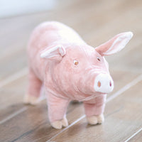 HKM-0239805 Pink Plush Pig Sleeping Companion Toy for Dogs