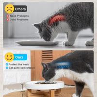 HKM-0240317 Ceramic Slow Feed Pet Bowl for Healthy Eating - Ideal for Cats and Small Dogs