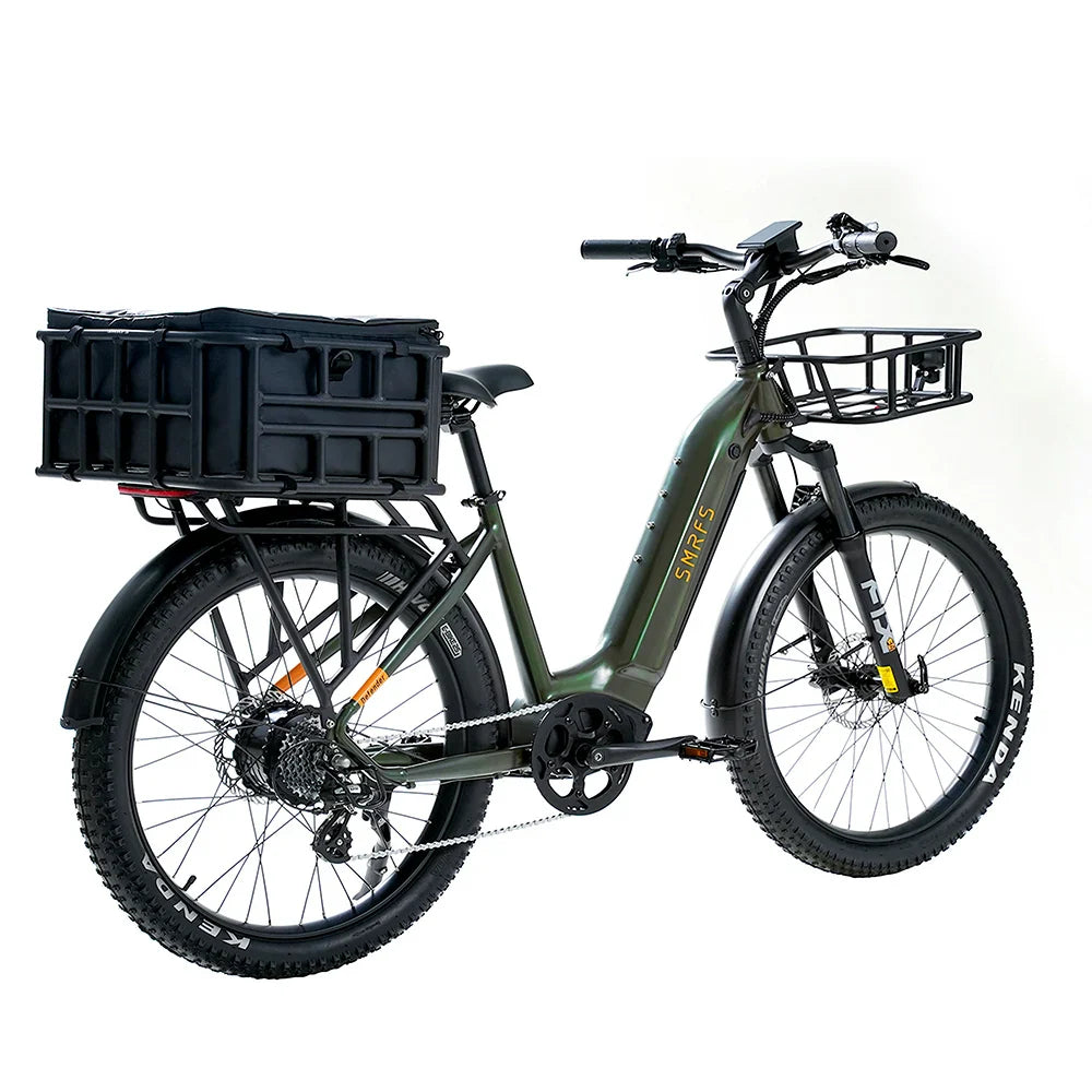 HKM-024211 750W Electric Bicycle with Integrated Battery, 7-Speed Hydraulic Disc Brake, 32km/h Max Speed, 26" Mountain Bike