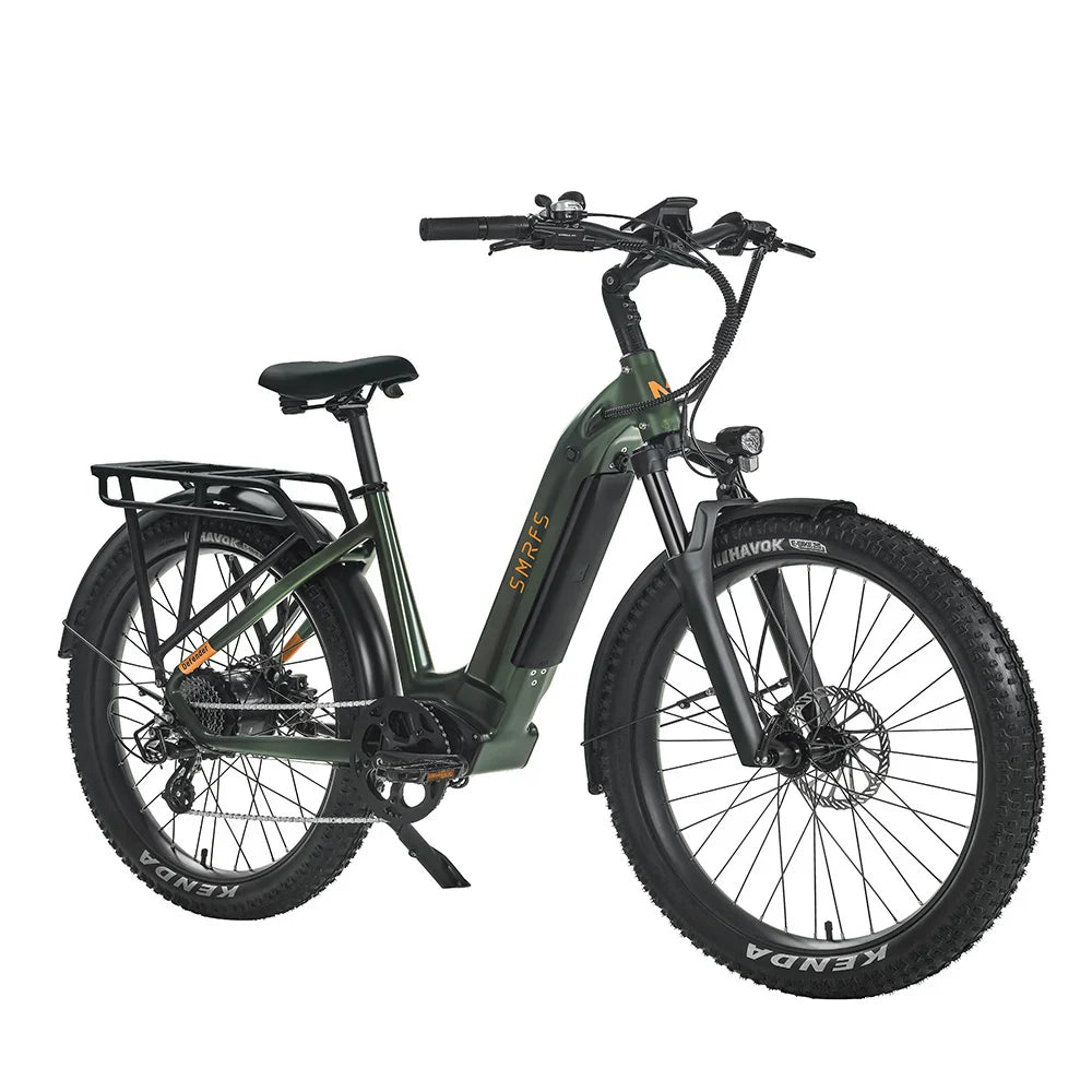 HKM-024211 750W Electric Bicycle with Integrated Battery, 7-Speed Hydraulic Disc Brake, 32km/h Max Speed, 26" Mountain Bike