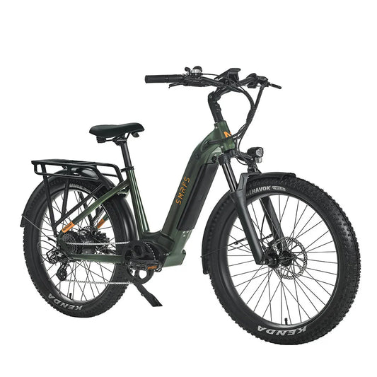 HKM-024211 750W Electric Bicycle with Integrated Battery, 7-Speed Hydraulic Disc Brake, 32km/h Max Speed, 26" Mountain Bike