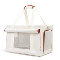 HKM-0242365 Portable Double-Deck Cat Backpack Luggage Bag in Solid Color Nylon