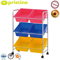 HKM-024403 Kids Toy Storage Bin Organizer - Durable Iron Design for Home Organisation