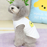 HKM-0244285 Casual Purple Vest for Small and Medium-sized Pomeranian with Teddy Laughing Cloud Design