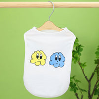HKM-0244285 Casual Purple Vest for Small and Medium-sized Pomeranian with Teddy Laughing Cloud Design