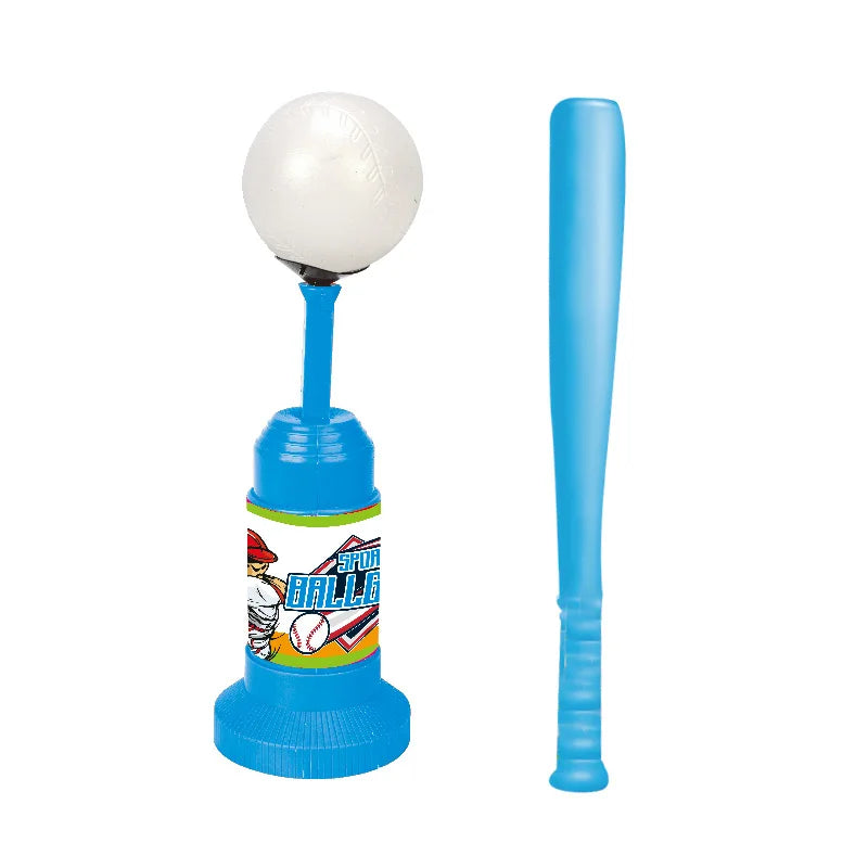 HKM-024467 Kids Softball Training Game Launcher Toy for Ages 2 to 13 - Practice Target Toss Set