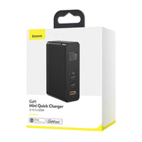 HKM-024531 GaN Mini Fast Charger with USB A Output and Dual Fast Charging Cables