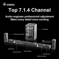 HKM-024659 500W Wireless Bluetooth Soundbar with Subwoofer and Multiple Connections for Home Audio System