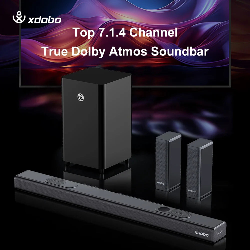 HKM-024659 500W Wireless Bluetooth Soundbar with Subwoofer and Multiple Connections for Home Audio System