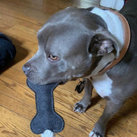 HKM-0246717 Knot Pet Toy in Bone Shape - Durable Felt for Chewing and Dental Health