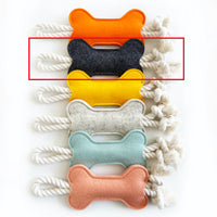 HKM-0246717 Knot Pet Toy in Bone Shape - Durable Felt for Chewing and Dental Health