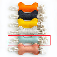 HKM-0246717 Knot Pet Toy in Bone Shape - Durable Felt for Chewing and Dental Health