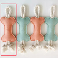 HKM-0246717 Knot Pet Toy in Bone Shape - Durable Felt for Chewing and Dental Health