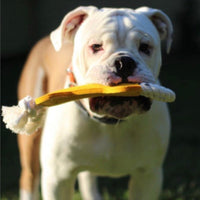 HKM-0246717 Knot Pet Toy in Bone Shape - Durable Felt for Chewing and Dental Health