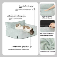 HKM-0247741 Universal Detachable and Washable Pet Bed with Matching Pillow in Various Sizes and Colors