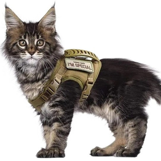 HKM-0248509 Adjustable Cat Chest Harness with Leash in Multiple Colors