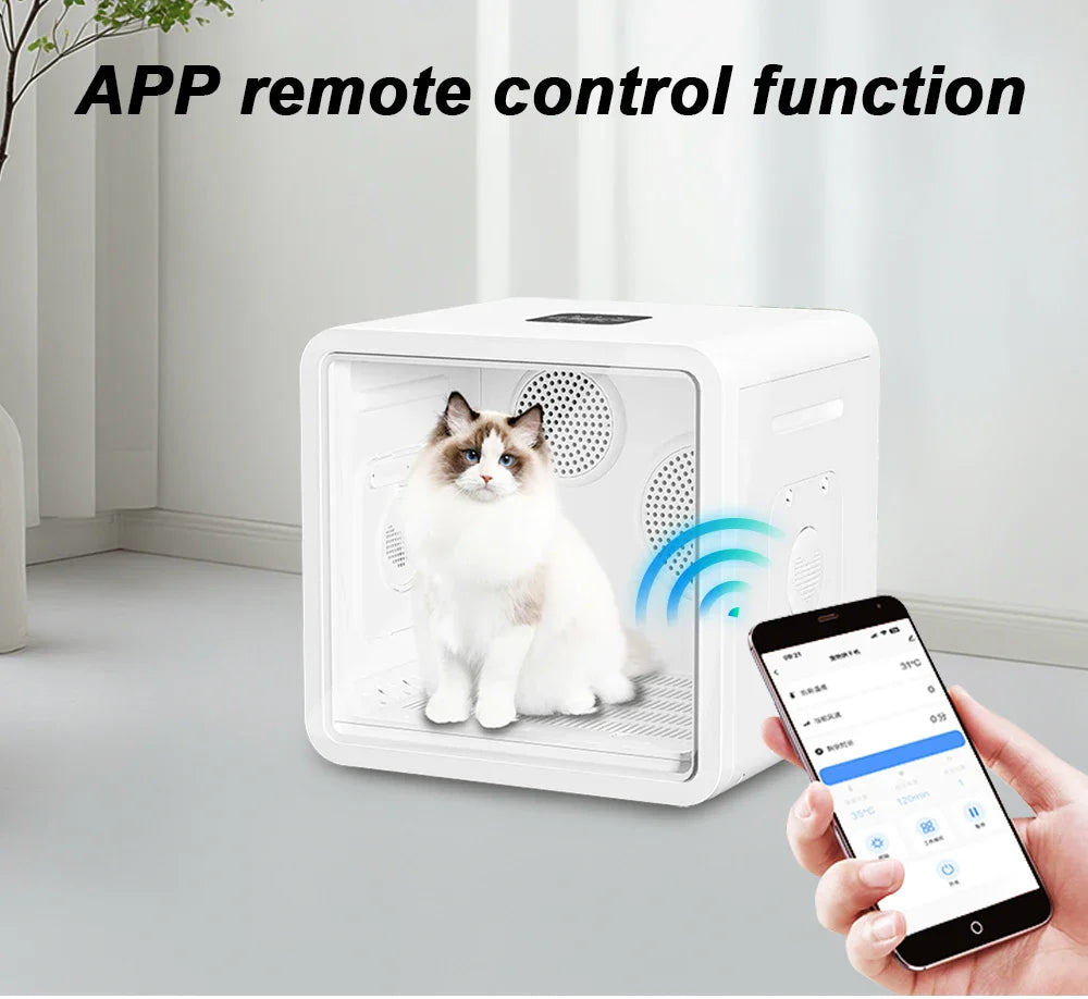 HKM-024915 Pet Dryer Box for Small Cats and Dogs - ABS Material with 360 Degree Temperature Control