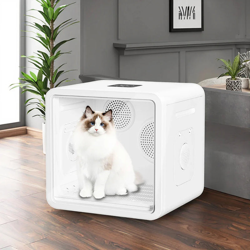 HKM-024915 Pet Dryer Box for Small Cats and Dogs - ABS Material with 360 Degree Temperature Control