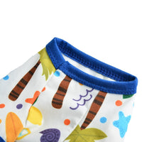HKM-0250301 Light Green Cartoon Pet Print Jumpsuit for Small to Extra Large Pets