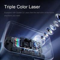 HKM-025171 4K UHD Triple Color Laser Projector for Home Theatre - 3840x2160 Resolution, 3D Capable