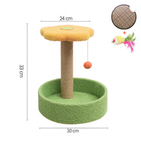 HKM-0251837 Cat Scratcher with Sisal Winding and Stable Solid Wood Base - Multiple Designs Available