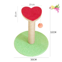HKM-0251837 Cat Scratcher with Sisal Winding and Stable Solid Wood Base - Multiple Designs Available
