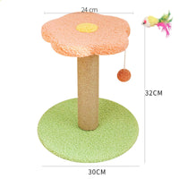 HKM-0251837 Cat Scratcher with Sisal Winding and Stable Solid Wood Base - Multiple Designs Available