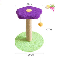 HKM-0251837 Cat Scratcher with Sisal Winding and Stable Solid Wood Base - Multiple Designs Available