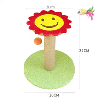 HKM-0251837 Cat Scratcher with Sisal Winding and Stable Solid Wood Base - Multiple Designs Available
