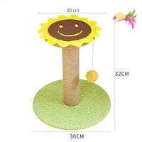 HKM-0251837 Cat Scratcher with Sisal Winding and Stable Solid Wood Base - Multiple Designs Available