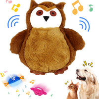 HKM-0253117 Interactive Rechargeable Pet Plush Toy with Sounds for Dogs - Engaging Moving Chew Toy for Teething and Exercise