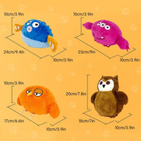 HKM-0253117 Interactive Rechargeable Pet Plush Toy with Sounds for Dogs - Engaging Moving Chew Toy for Teething and Exercise