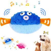 HKM-0253117 Interactive Rechargeable Pet Plush Toy with Sounds for Dogs - Engaging Moving Chew Toy for Teething and Exercise