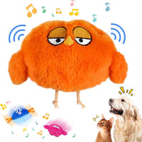 HKM-0253117 Interactive Rechargeable Pet Plush Toy with Sounds for Dogs - Engaging Moving Chew Toy for Teething and Exercise