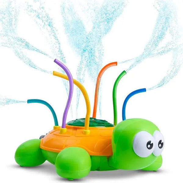 HKM-025491 Rotating Tortoise Outdoor Sprinkler Toy for Kids - Fun Water Play for Ages 2 and Up
