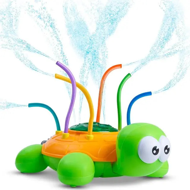 HKM-025491 Rotating Tortoise Outdoor Sprinkler Toy for Kids - Fun Water Play for Ages 2 and Up