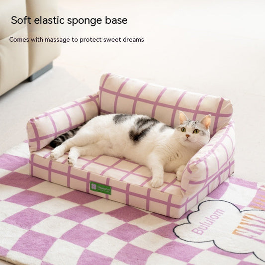 HKM-0255677 Waterproof Removable Memory Foam Pet Sofa in Eggshell Color