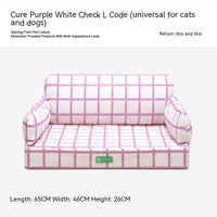 HKM-0255677 Waterproof Removable Memory Foam Pet Sofa in Eggshell Color