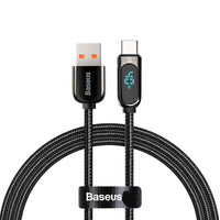 HKM-025683 5A Fast Charging Data Cable with Digital Display, 1m/2m Length Options for Android Devices