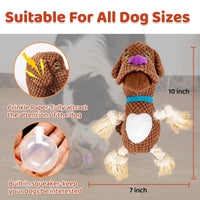 HKM-0259005 Large Interactive Plush Dog Toy with Sound Paper – Bite-Resistant Molar Chew for Puppies and Dogs