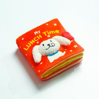 HKM-0260029 Plush Red Book Pet Toy for Hidden Food and Playtime Fun