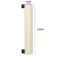 HKM-0260669 Pine Solid Wood Cat Wall Climbing Frame with Multi-Layer Platforms and Scratch-Resistant Hemp Rope