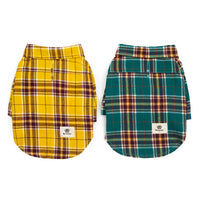 HKM-0261565 Cotton Leisure Plaid Shirt for Pets, Stylish and Comfortable Wear